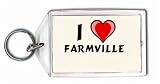 I Love Farmville Keychain