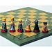 Weible Spiele 01671 - Schachfiguren handbemalt, Königshöhe 83 mm