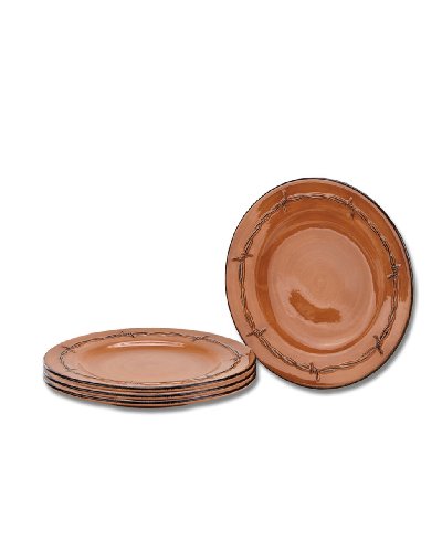 Montana Silversmiths Rustic Ranch Dinnerware - 4 Salad Plates