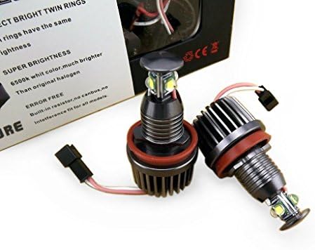 CREE XT-E 40W H8 HID Xenon 6000K Angel Eyes Halo Ring Canbus LED BMW E90 E92 E93