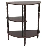 Mahogany Multi-Tier Half-Round Table
