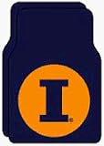 Illinois Fighting Illini 18 x 26 Car (Auto) Floor Mats - Set of 2