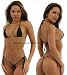 Micro String Tanga Bikini in schwarz Gr. 38