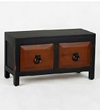 Privilege 24063 2 Tone 2Drawer Stand - Brown
