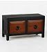 Privilege 24063 2 Tone 2Drawer Stand - Brown