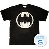 バットマン ラウンドロゴTee／Batman Round Logo T-Shirt アメコミ 映画Tシャツ S【並行輸入】