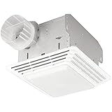 Broan 678 Ventilation Fan and Light Combination, 50 CFM and 2.5-Sones