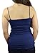 Belle Donne Camisole Tops for Women Adjustable Spaghetti Strap Tank Tops Plus Size Navy Camisoles for Women - Navy Small