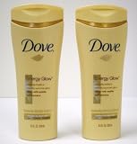 Dove Energy Glow Gradual Tanning Beauty Body Lotion, Medium To Dark Skin - 2 Pack