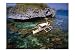 Bangka with Female Passenger on Clear Water, Hundred Islands National Park, Pangasinan, Philippines Scenic Photographic Poster Print by John Pennock, 16x12