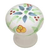 Ceramic Berry and Flower Drawer Knobs - Set of 4