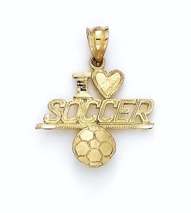 14K 'I 'Heart' Soccer'   GHRM1503