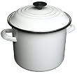 Le Creuset Enamel-on-Steel 8-Quart Covered Stockpot, White