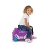Girl Sitting on Trunki Suitcase