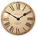 Newgate Large 20 Inch Convex Clock Antique Cream With Brown Detailing