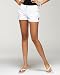 Short Shorts - Tabbed Cutout Shorts - WHITE (M)