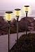 Tall Solar Tiki Torch Light with Flickering Amber LED 2-Pack