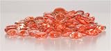Gem Stones Marbles, Orange & Clear, 100 pieces