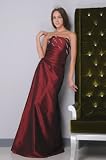 Hochzeits-shop-hamburg BK1033 Braut-u.Abendkleid Zweiteiler Schnürung Bordeaux
