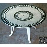 Sundance Southwest UFT2960METBZ Universal Style Fire Table-29 in. Tall x 60 in. Diameter, Morocco Design, Earth Tone Granite Colors, Bronze Powder Coat