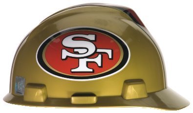Hardhat - NFL Logo V-Gard Caps - 1-Touch Suspension (San Francisco 49ers)