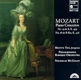 Mozart - Piano Concertos ~ No. 19 in F, K. 459 · No. 18 in B-flat, K. 456 / Tan · PBO · McGegan
