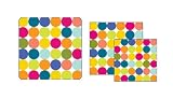 Paperproducts Design Dotty Party Set, Set Includes Beverage and Lunch Napkins and Matching Plates