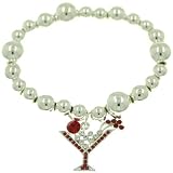 Martini Dangle Charm Bracelet