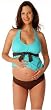 Prego Tie-Halter maternity tankini - S-XL