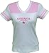 Dallas Cowboys Womens / Ladies Pink and White Retro Jersey T-Shirt