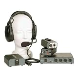 Anchor Audio COM-40FC/C Wired Intercom System Includes Power Console 4 Headsets and 4 Beltpacks