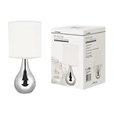 Chrome table touch lamp