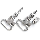 Uncle Mike's Quick Detachable Ruger Auto and Single Shot Carbines Sling Swivels (Nickel Plated, 1-Inch Loop)