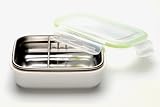 Steeltainer Leak-proof Stainless Steel Compact Size Container (White)