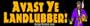 Avast Ye Landlubber - Refrigerator Magnets 7x2 in