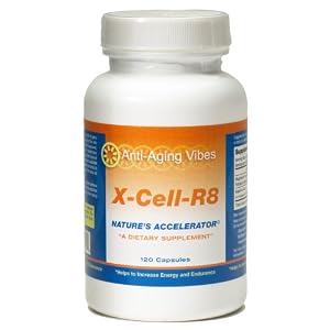 Anti-Aging Vibes X-Cell-R8 Energy Nutrition Supplement, 120 Capsules