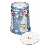 Memorex White Inkjet Printable 16X DVD-R Media 200 Pack in Cake Box