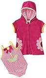 Kids Headquarters Baby-girls Infant Flower Swimwear with Cover Up