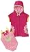 Kids Headquarters Baby-girls Infant Flower Swimwear with Cover Up, Pink/White, 12 Months