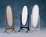 FULL LENGTH MIRROR CHEVAL MIRROR in white, pine or mahog