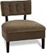 Avenue Six 250030 Curves Button Back Chair - Mocha