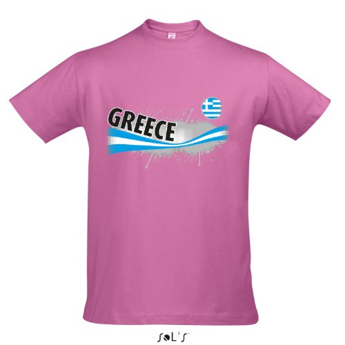 Fanshirt Herren GREECE, Griechenland Ländershirt EM / WM Trikot S-XXL , Orchid pink , L