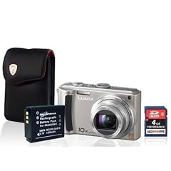 Panasonic Lumix DMC-TZ5 EG (DEUTSCHE WARE!) Silber im Bundle mit: Original Tonino Lamborghini Stilllife Tasche, Photoprimus Akku CGA-S007 (1.000mAh), und ExtreMemory SDHC Card Performance 4 GB Klasse 6!!