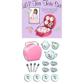 Porcelain Tea Tote Set by