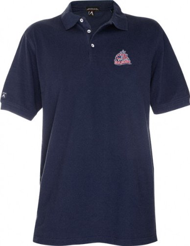 Columbus Blue Jackets Navy Classic Pique Stainguard Polo Shirt