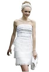 Chiffon/Taffeta/Tulle Crystals Applique Crystal Beaded Lace Wedding Party Dress 