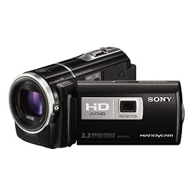 Sony HDRPJ10EB Handycam Camcorder - Black (30x Optical Zoom, 3.3 MP, 3 inch Touch LCD)
