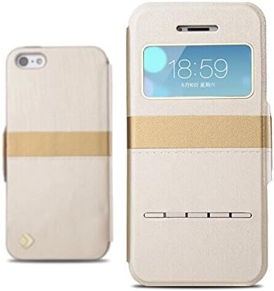 iphone 5/5s case,Magnet Pure View Flip Leather Case Cover Shield for iphone 5/5s