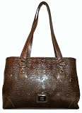 Liz Claiborne Purse Handbag Available in Bronze, Black & Silver Heritage Mosaic w/ Matching Key Chain