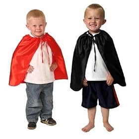 Superhero Dressup Party Capes Red & Black Costume Lot 8